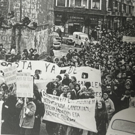 Manifestación celebrada el 22 de enero de 1978 en Errenteria