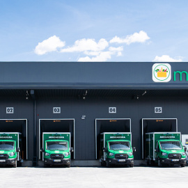 Vista el almacén logístico para el servicio de compra 'online' de Mercadona en Boadilla del Monte (Madrid).