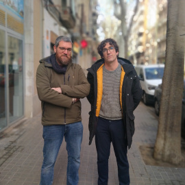 Marc Almodóvar i Andreu Rosés, autors de 'Moros contra Franco', fotografiats a Barcelona.