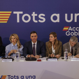 Imagen de archivo de una reunión del Gobierno en València por la DANA.