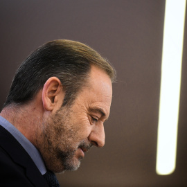 El exministro José Luis Ábalos durante una rueda de prensa en el Congreso de los Diputados, a 19 de diciembre de 2024, Madrid.