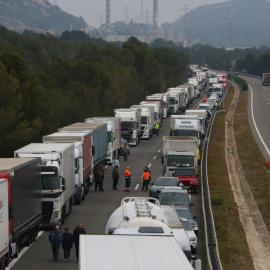 Les retencions d'aquest divendres a l'AP-7 provocades per l'accident a Vandellós i l'Hospitalet de l'Infant.