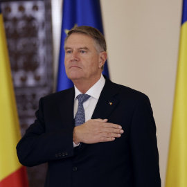 Klaus Iohannis el pasado 23 de diciembre durante un acto en el palacio presidencial de Bucarest.