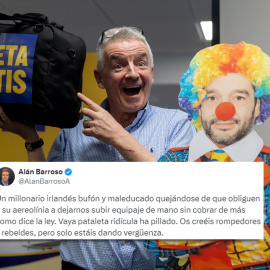 El jefe de Ryanair, Michael O'Leary, presenta la campaña en la que insulta a Pablo Bustinduy.