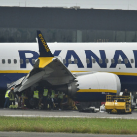 Foto de archivo de un avión de Ryanair.