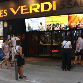 Els cinemes Verdi, al barri de Gràcia de Barcelona.