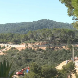 Els terrenys que formen part del pla urbanístic de la cala d'Aigua Xelida, on s'hi projecta un hotel de 66 habitacions.