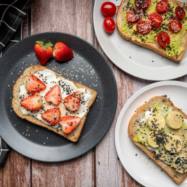 Imagen de un plato con tostadas.