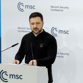 Volodymyr Zelensky en Munich.