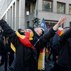 Manifestación de grupos neonazis en Berlín el 22 de febrero de 20025.