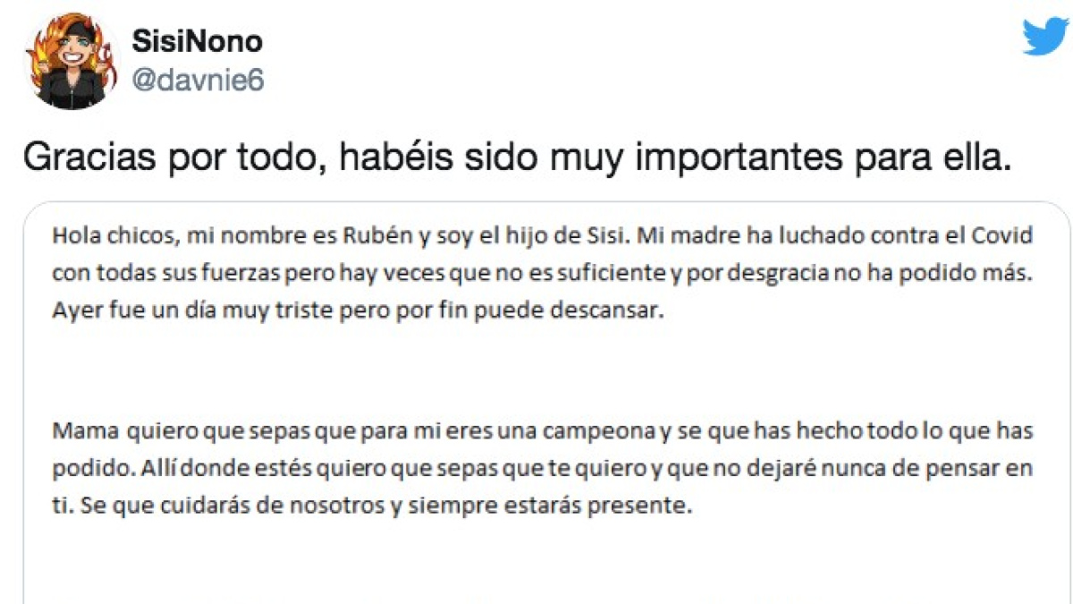 Sisi Nono covid: Fallece la gamer y streamer Sisi Nono por covid | Público