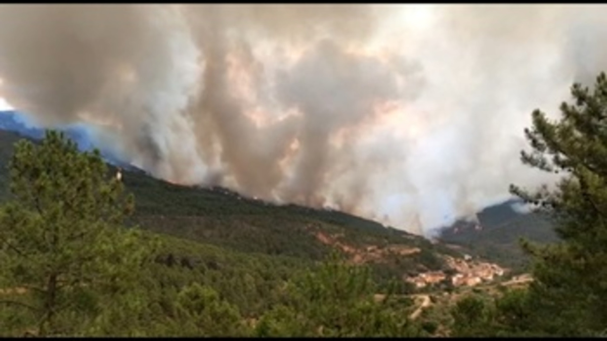 El incendio de Las Hurdes continúa activo y en nivel 2 de peligrosidad ...