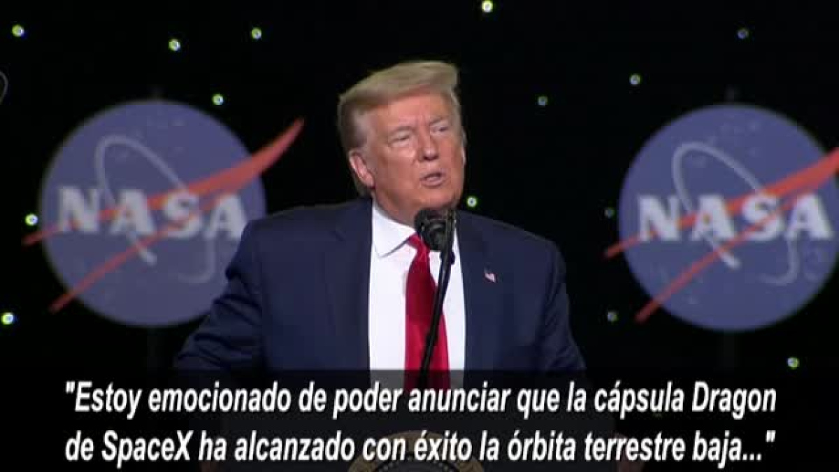 Trump celebra el lanzamiento con éxito de la nave de SpaceX al espacio ...