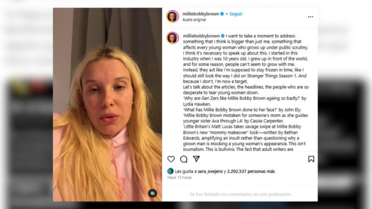 Millie Bobby Brown responde al escrutinio mediático sobre su aspecto ...