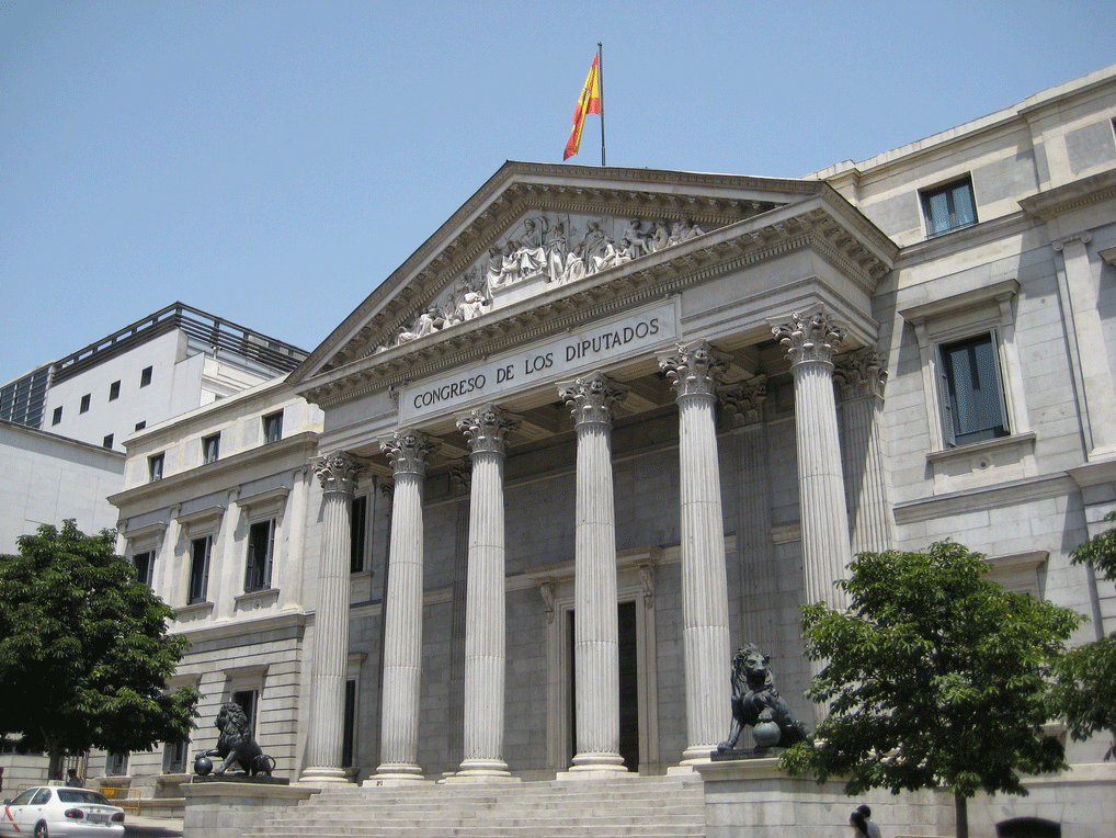 Fachada del Congreso de los Diputados