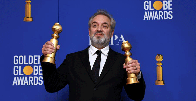 Sam Mendes triunfó en los Globos de Oro con la película '1917'. / EFE