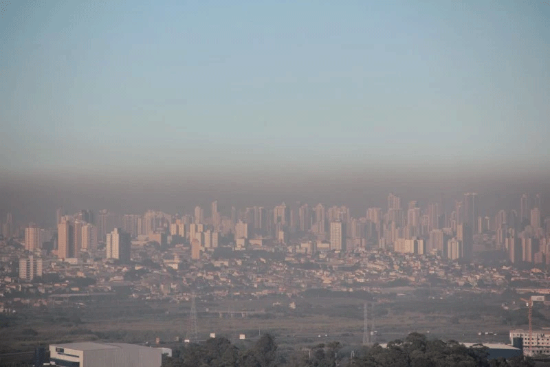 Boina de contaminación sobre Madrid. EFE (Archivo)