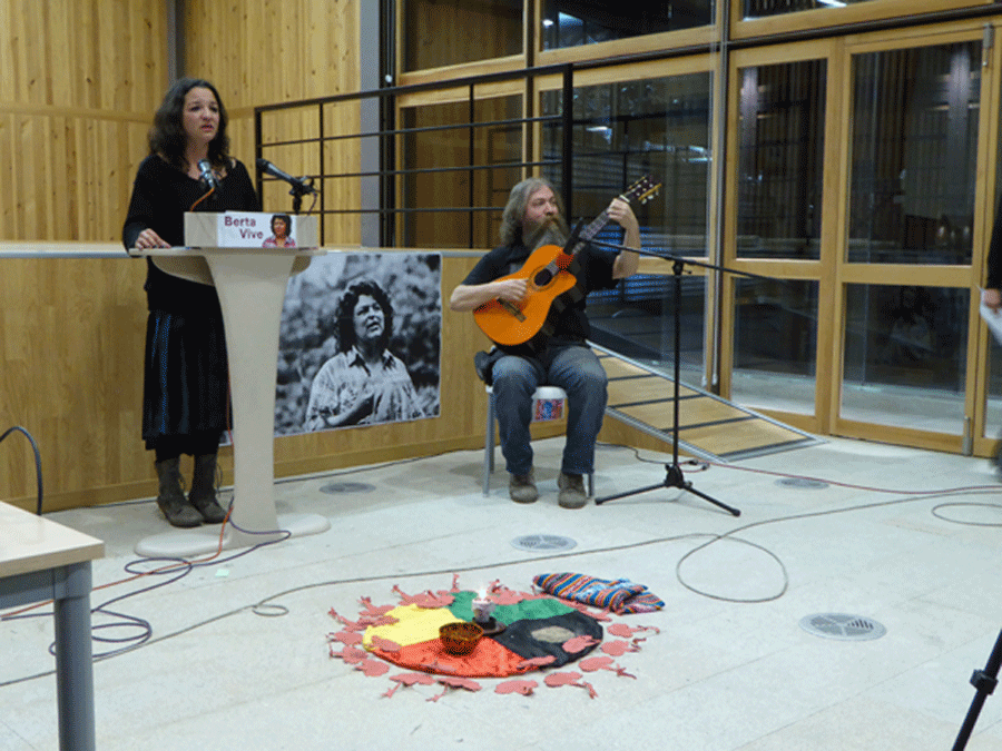 Homenaje a la activista indígena Berta Cáceres. PILAR ARAQUE CONDE