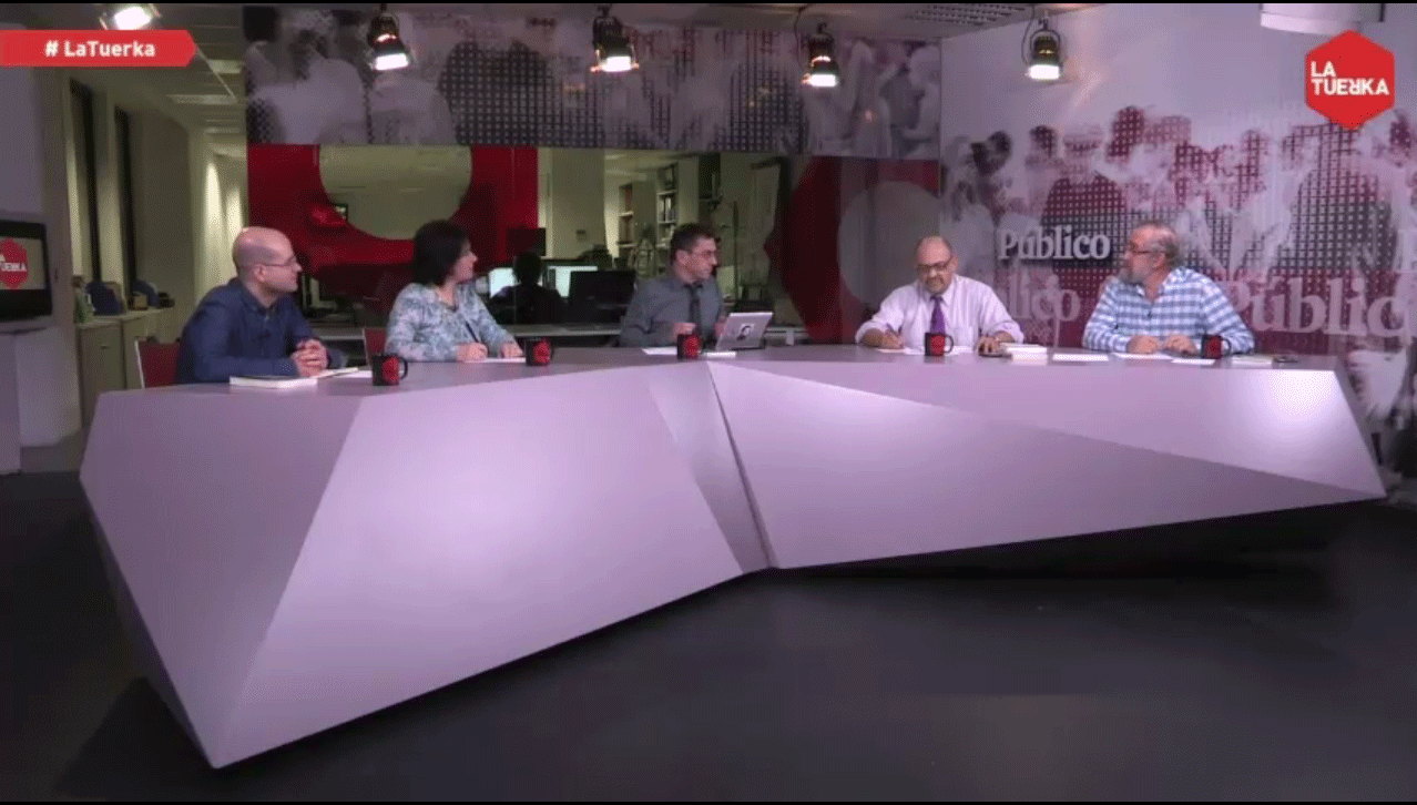 Programa 'En clave Tuerka' sobre la existencia de dios, presentado por Juan Carlos Monedero.